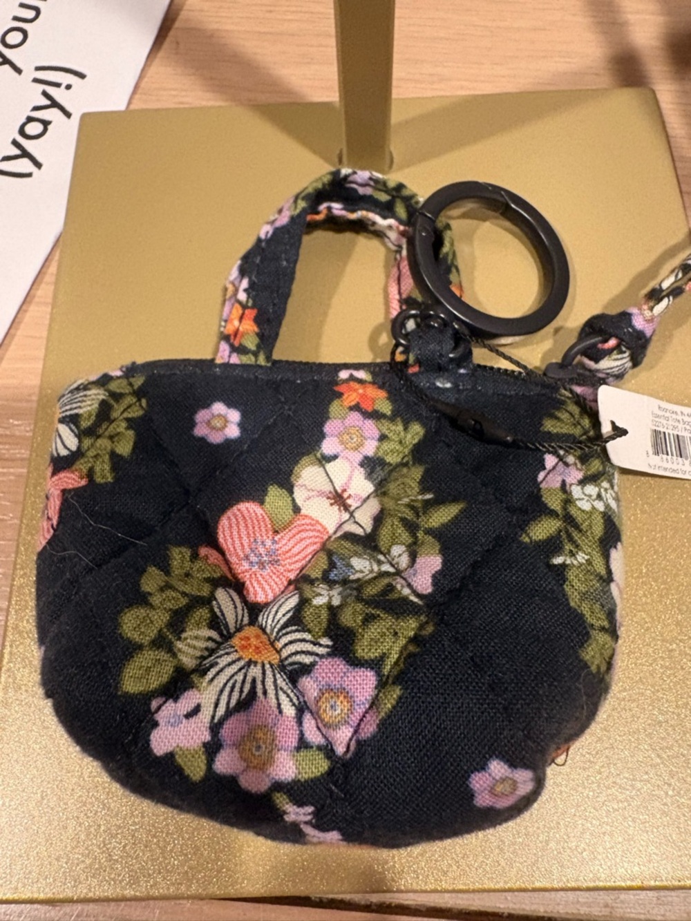 Vera Bradley Floral Quilted Mini Bag Charm bag